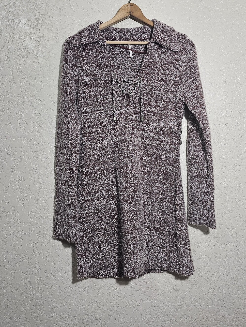 NWT Free People Milena Wool Blend Mini Sweater Dress